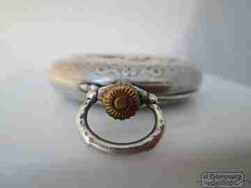 H. Moser & Cie. 875 silver. Swiss. 1880's. Knights. Stem-wind