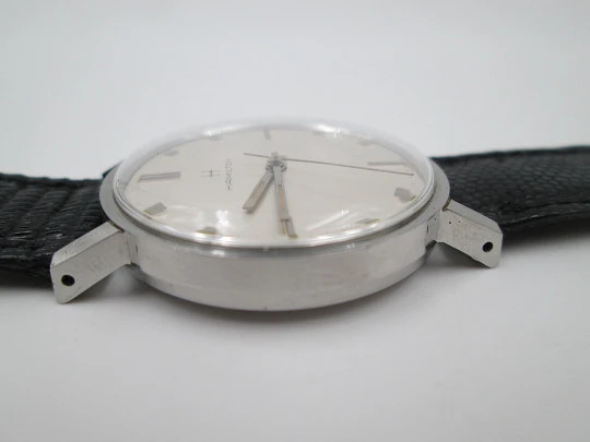 Hamilton dress watch. Stainless steel. Manual wind. 1960's. Swiss