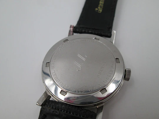 Hamilton dress watch. Stainless steel. Manual wind. 1960's. Swiss