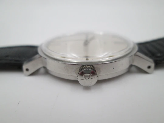 Hamilton dress watch. Stainless steel. Manual wind. 1960's. Swiss