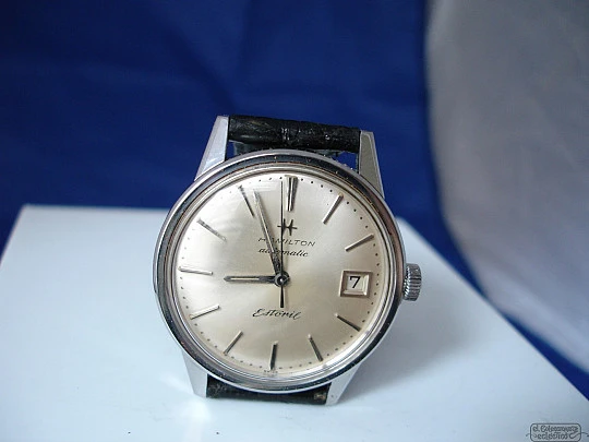 Hamilton Estoril 300. Stainless steel. Automatic. Date. Original box