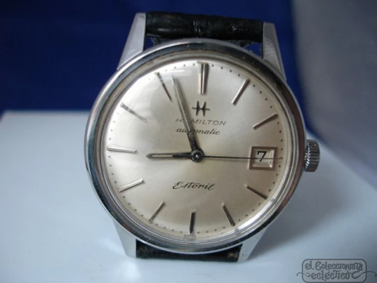 Hamilton Estoril 300. Stainless steel. Automatic. Date. Original box