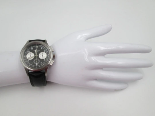 Hamilton Khaki automatic chronograph. Stainless steel. Black dial. 2010's. Swiss