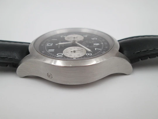 Hamilton Khaki automatic chronograph. Stainless steel. Black dial. 2010's. Swiss
