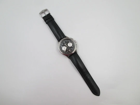 Hamilton Khaki automatic chronograph. Stainless steel. Black dial. 2010's. Swiss