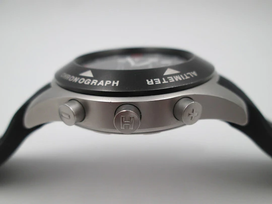 Hamilton Khaki Multi-Touch. Quartz. Digital & analog sphere. Steel. 2009's