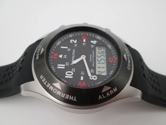 Hamilton Khaki Multi-Touch. Quartz. Digital & analog sphere. Steel. 2009's