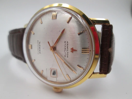 Hamilton Starlite Slender. Automático. Acero / chapado oro 20 micras