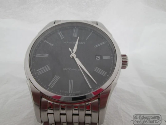 Hamilton Valiant. Automatic. Steel. Black dial. Date. 2002. Bracelet