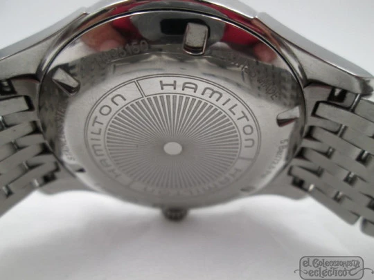 Hamilton Valiant. Automatic. Steel. Black dial. Date. 2002. Bracelet