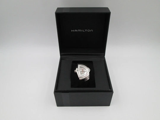 Hamilton Ventura Skeleton. Stainless steel. Automatic. Leather strap. Swiss. Box. 2011's Hamilton Ventura Skeleton. Stainless steel. Automatic. Leather strap. Swiss. Box. 2011's