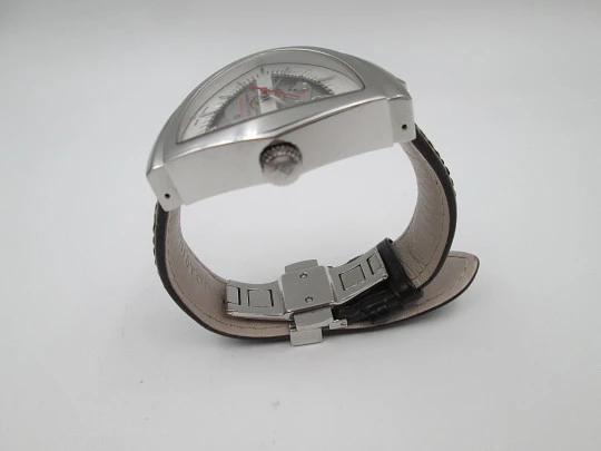 Hamilton Ventura Skeleton. Stainless steel. Automatic. Leather strap. Swiss. Box. 2011's Hamilton Ventura Skeleton. Stainless steel. Automatic. Leather strap. Swiss. Box. 2011's