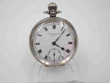 Harris Stone & Dennison. Plata. Reino Unido / Suiza. Dial porcelana. 1910