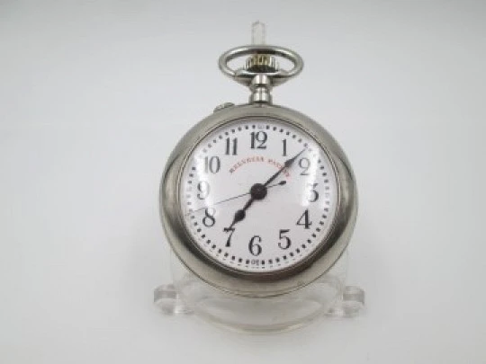 Helvecia Roskopf Patent. Silver plated metal. Stem-wind / Pin-set. 1900's. Swiss