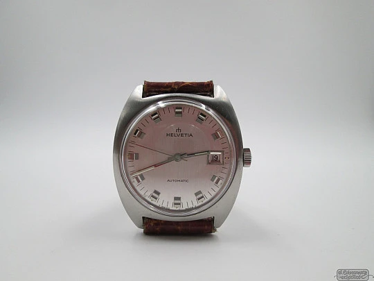 Helvetia. Stainless steel. 1970's. 25 jewels. Swiss. Automatic