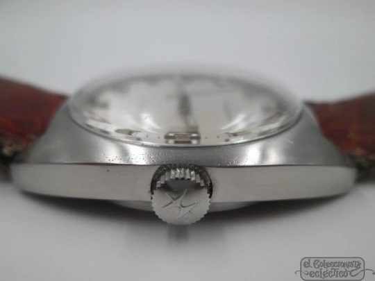 Helvetia. Stainless steel. 1970's. 25 jewels. Swiss. Automatic