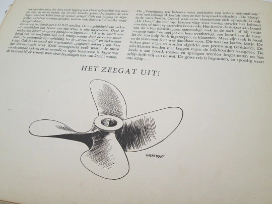 Het zeegat uit (Out of the sea) picture card album. 1948. Holland. 96 colour cards