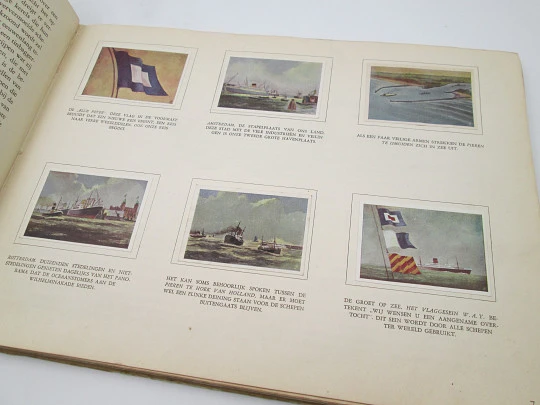 Het zeegat uit (Out of the sea) picture card album. 1948. Holland. 96 colour cards