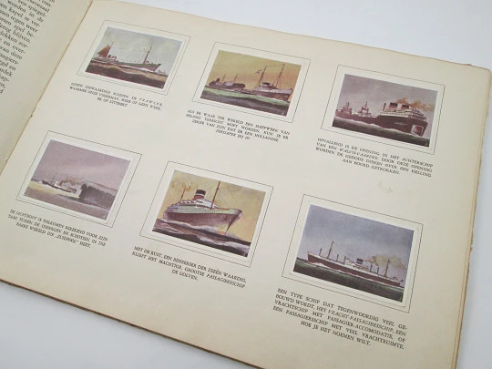 Het zeegat uit (Out of the sea) picture card album. 1948. Holland. 96 colour cards