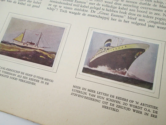 Het zeegat uit (Out of the sea) picture card album. 1948. Holland. 96 colour cards