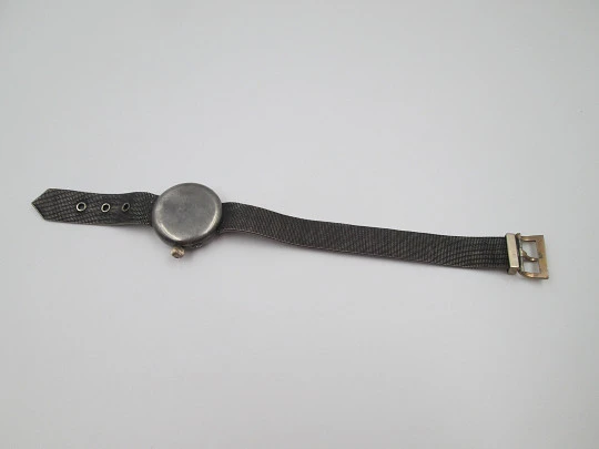 Hierro & Cía (Habana) transitional watch. Silver and gold plated details. Stars pattern