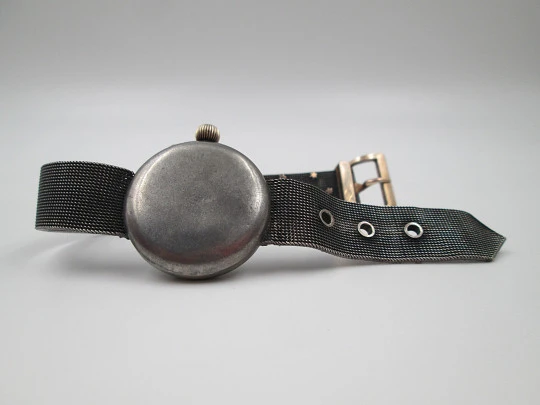 Hierro & Cía (Habana) transitional watch. Silver and gold plated details. Stars pattern