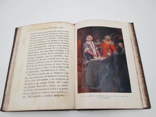 Historia de Colón. Autor Gladys Imlach. Ilustraciones color Segrelles. Editorial Araluce