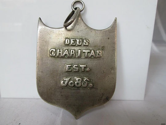 Holy Charity Brotherhood medal. German silver. 1970's