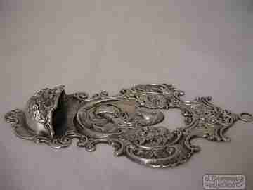 Holy water font. Sterling silver. Immaculate Conception. 1970's