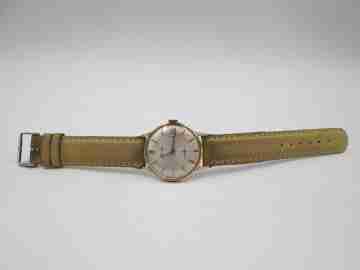 Horafix manual wind men's wristwatch. Stainless steel & gold plated. 1960's. Swiss