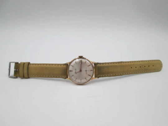 Horafix manual wind men's wristwatch. Stainless steel & gold plated. 1960's. Swiss