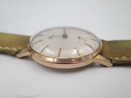 Horafix manual wind men's wristwatch. Stainless steel & gold plated. 1960's. Swiss