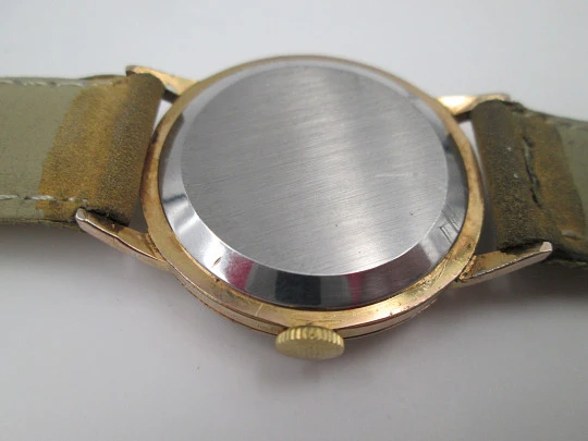 Horafix manual wind men's wristwatch. Stainless steel & gold plated. 1960's. Swiss