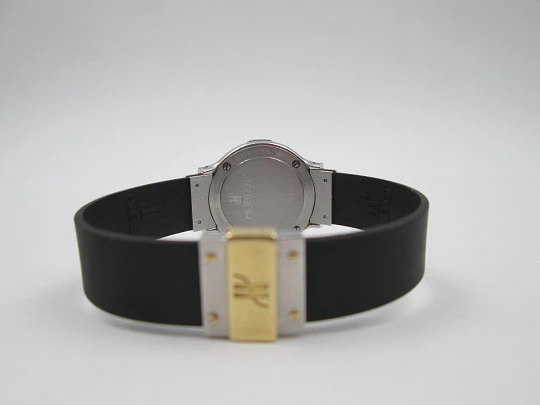 Hublot MDM Classic mujer. Acero y oro amarillo. Cuarzo. Correa goma. Estuche. 1990
