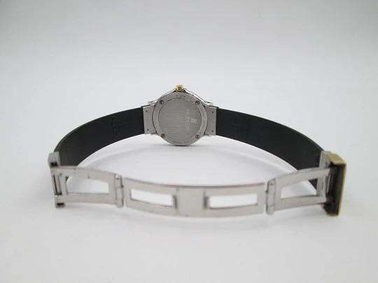 Hublot MDM Classic mujer. Acero y oro amarillo. Cuarzo. Correa goma. Estuche. 1990