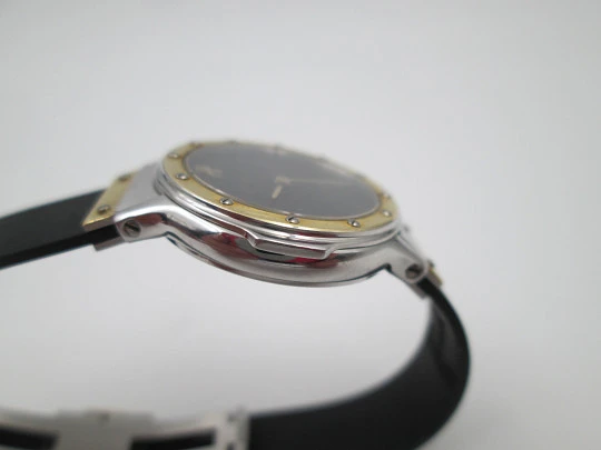 Hublot MDM Classic mujer. Acero y oro amarillo. Cuarzo. Correa goma. Estuche. 1990
