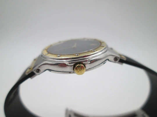 Hublot MDM Classic mujer. Acero y oro amarillo. Cuarzo. Correa goma. Estuche. 1990