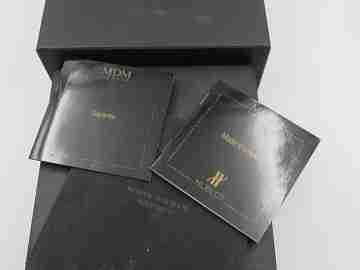 Hublot MDM Elegant automatic chronograph. Steel. Box, strap and papers. Calendar. 2010's