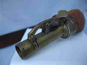 Hunting leather bag lead bullets. 1940's. Buckle. Europe