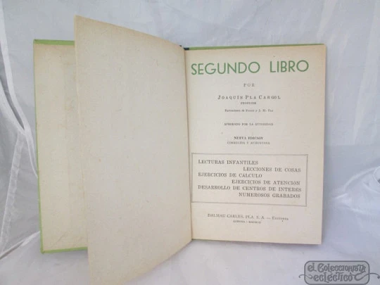 Ideas, facts and examples. Joaquin Pla. Dalmau. 1946. Second book