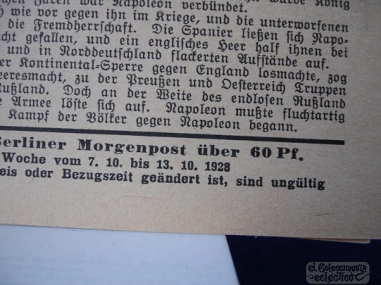 Images of history. 52 colour cards set. 1928. Berliner Morgenpost