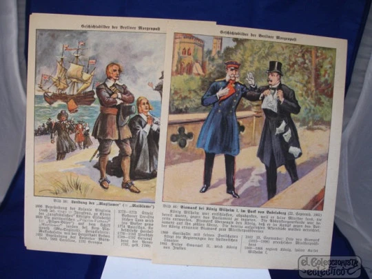 Images of history. 52 colour cards set. 1928. Berliner Morgenpost