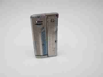 IMCO Streamline 6800 lighter. Austria. Silver plated metal. Petrol. 1955's