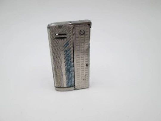 IMCO Streamline 6800 lighter. Austria. Silver plated metal. Petrol. 1955's