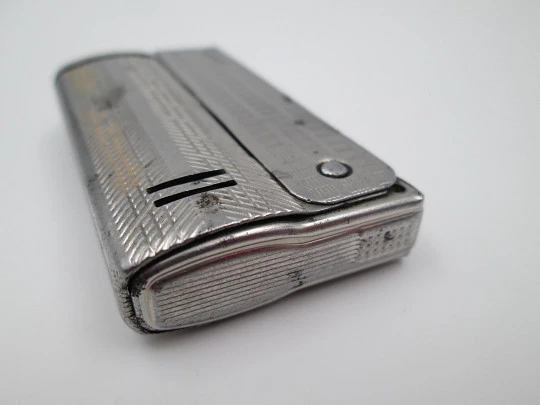 IMCO Streamline 6800 lighter. Austria. Silver plated metal. Petrol. 1955's