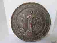 Infantry weapon. 1892. Patronage Immaculate. Bronze. Relief