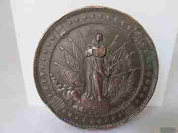 Infantry weapon. 1892. Patronage Immaculate. Bronze. Relief
