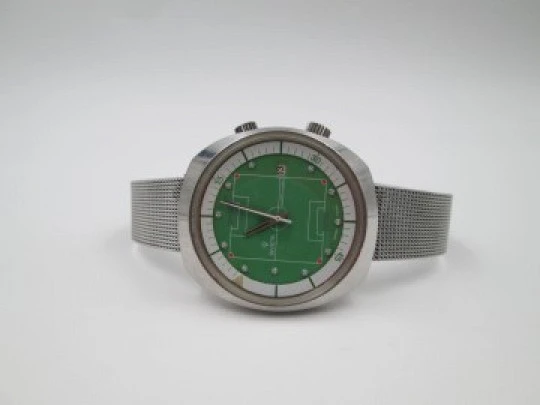 Invicta Super Compressor Soccer Timer. Stainless steel. Automatic. 1970's