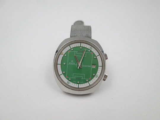 Invicta Super Compressor Soccer Timer. Stainless steel. Automatic. 1970's