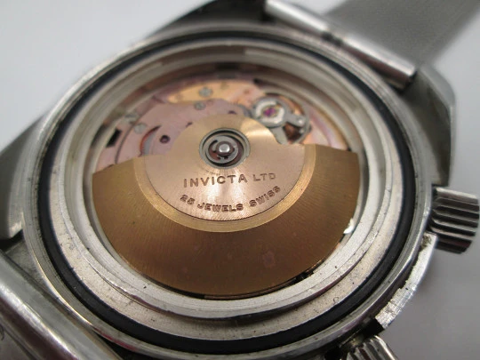 Invicta Super Compressor Soccer Timer. Stainless steel. Automatic. 1970's